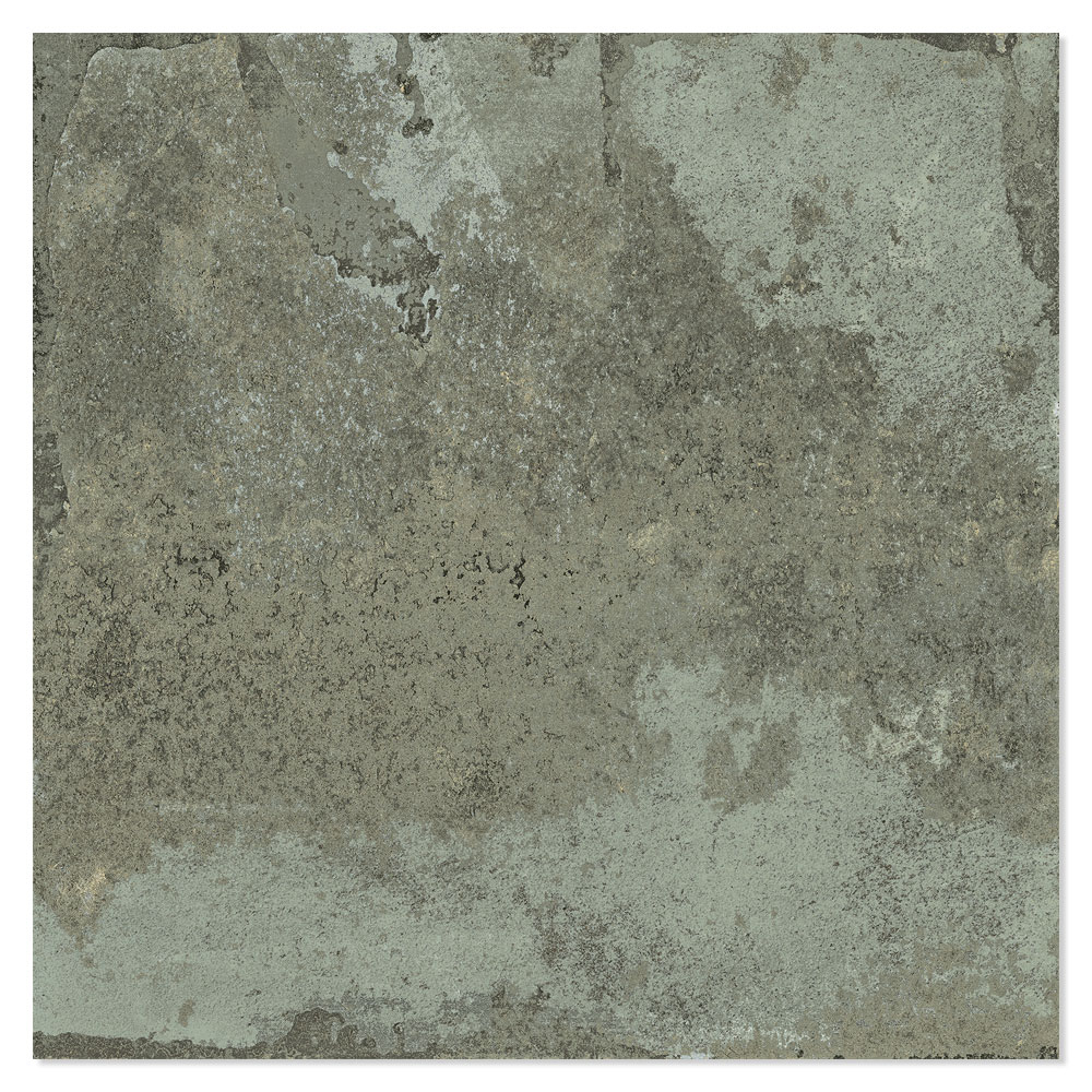 Gulvflis Brooklyn Metallic Grønn Matt 120x120 cm